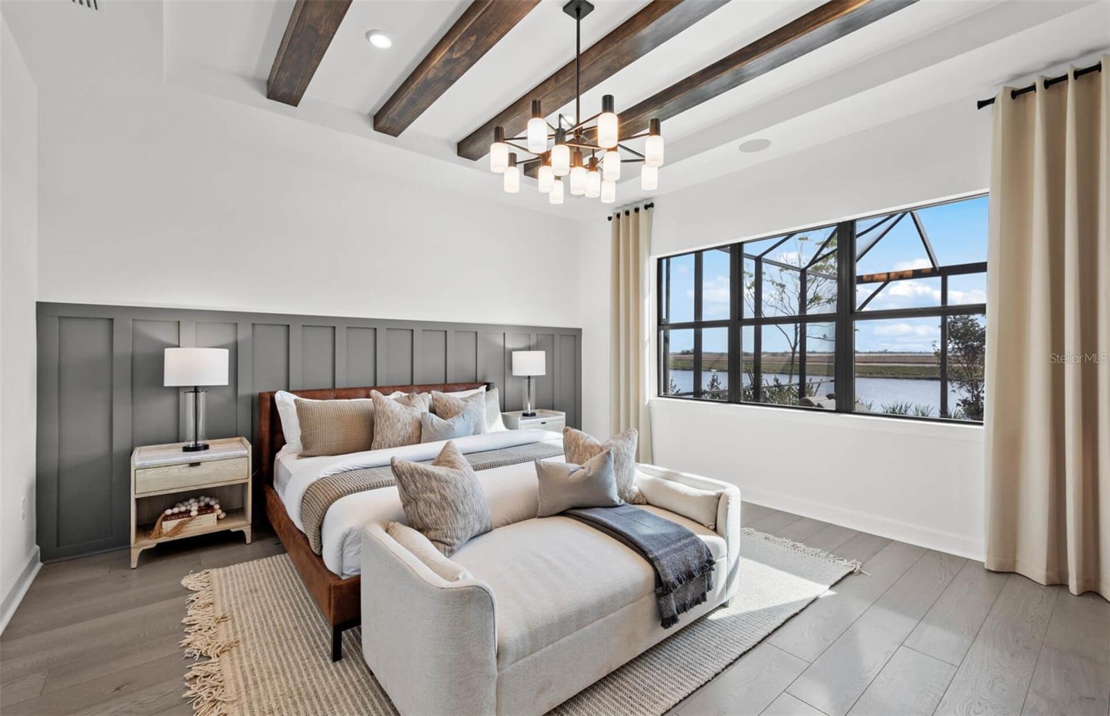 Photos depict staged model home.