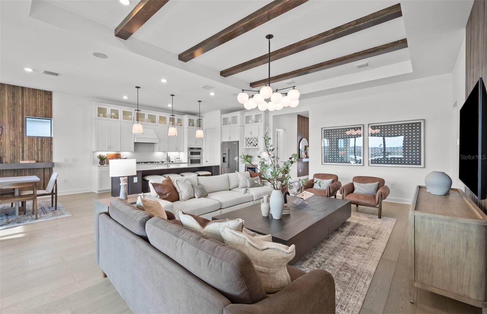Photos depict staged model home.