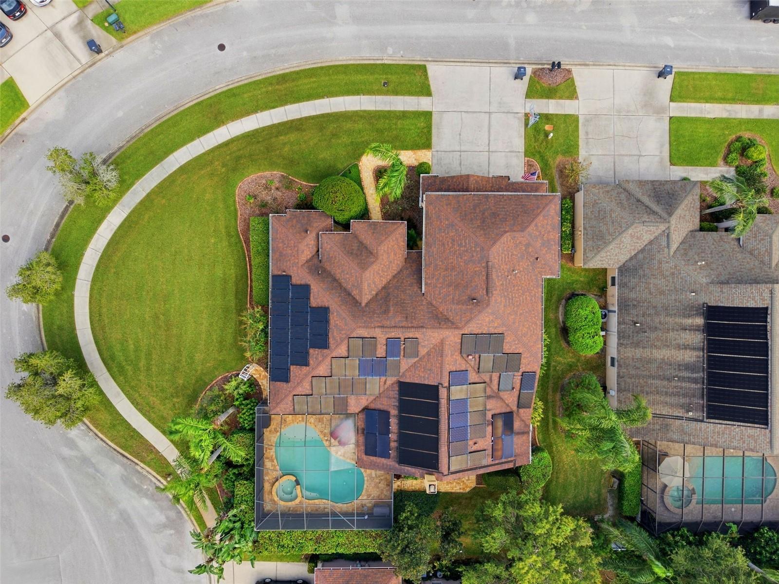 Aerial above home