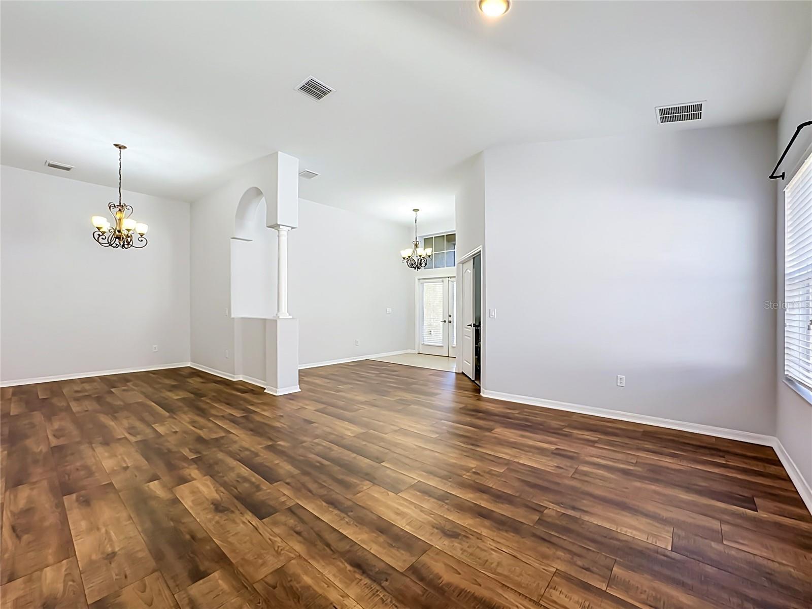 living room & dining room