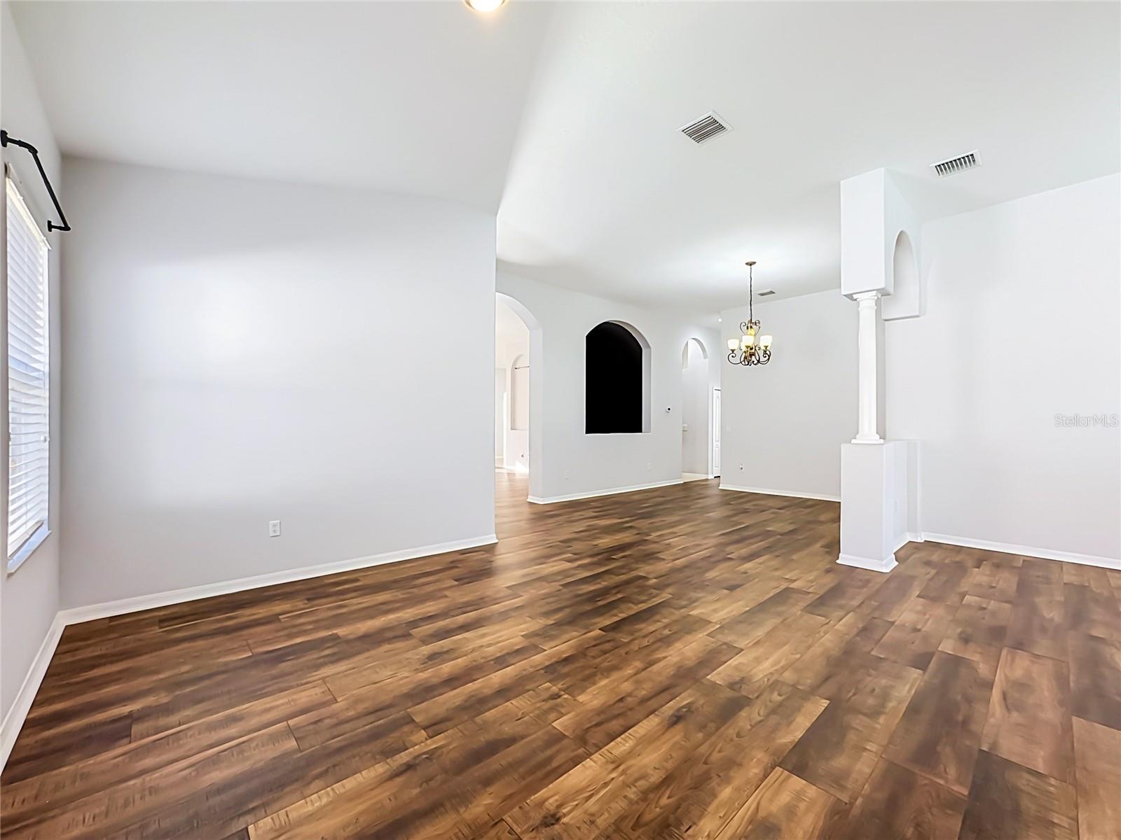 living room & dining room