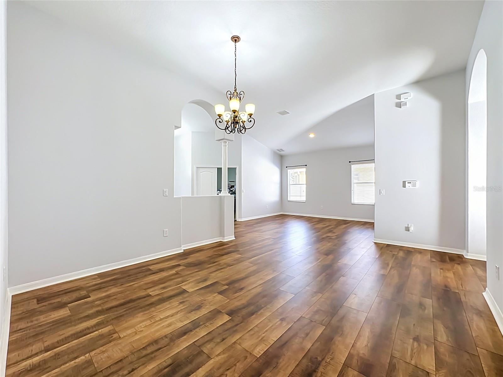 living room & dining room