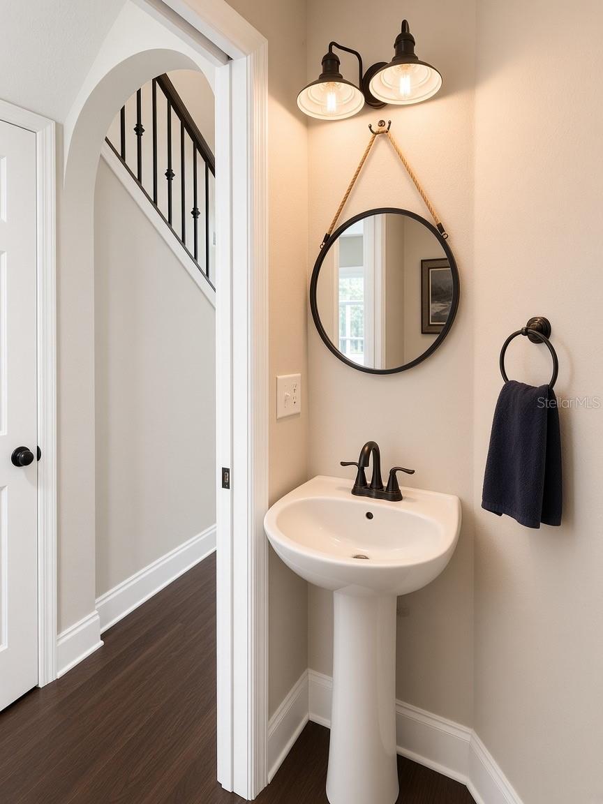 Half bath downstairs Half bath downstairs