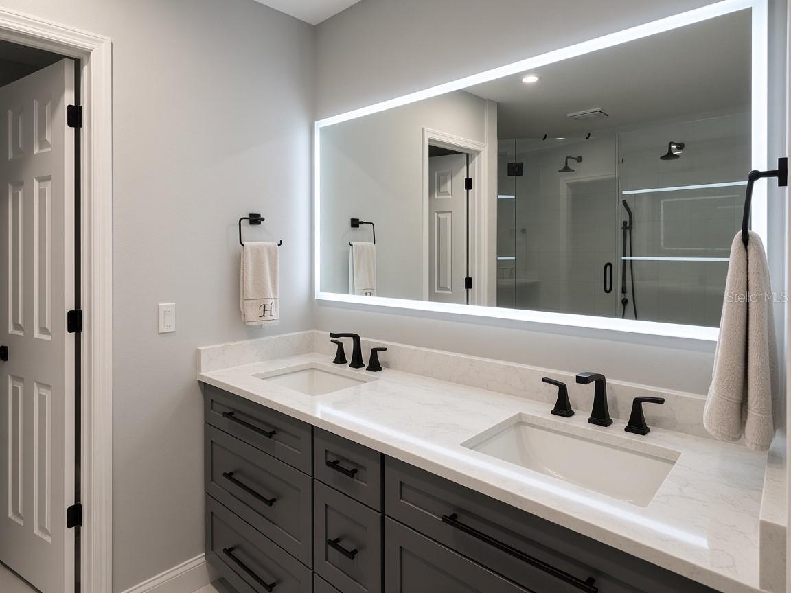 Primary suite bathroom