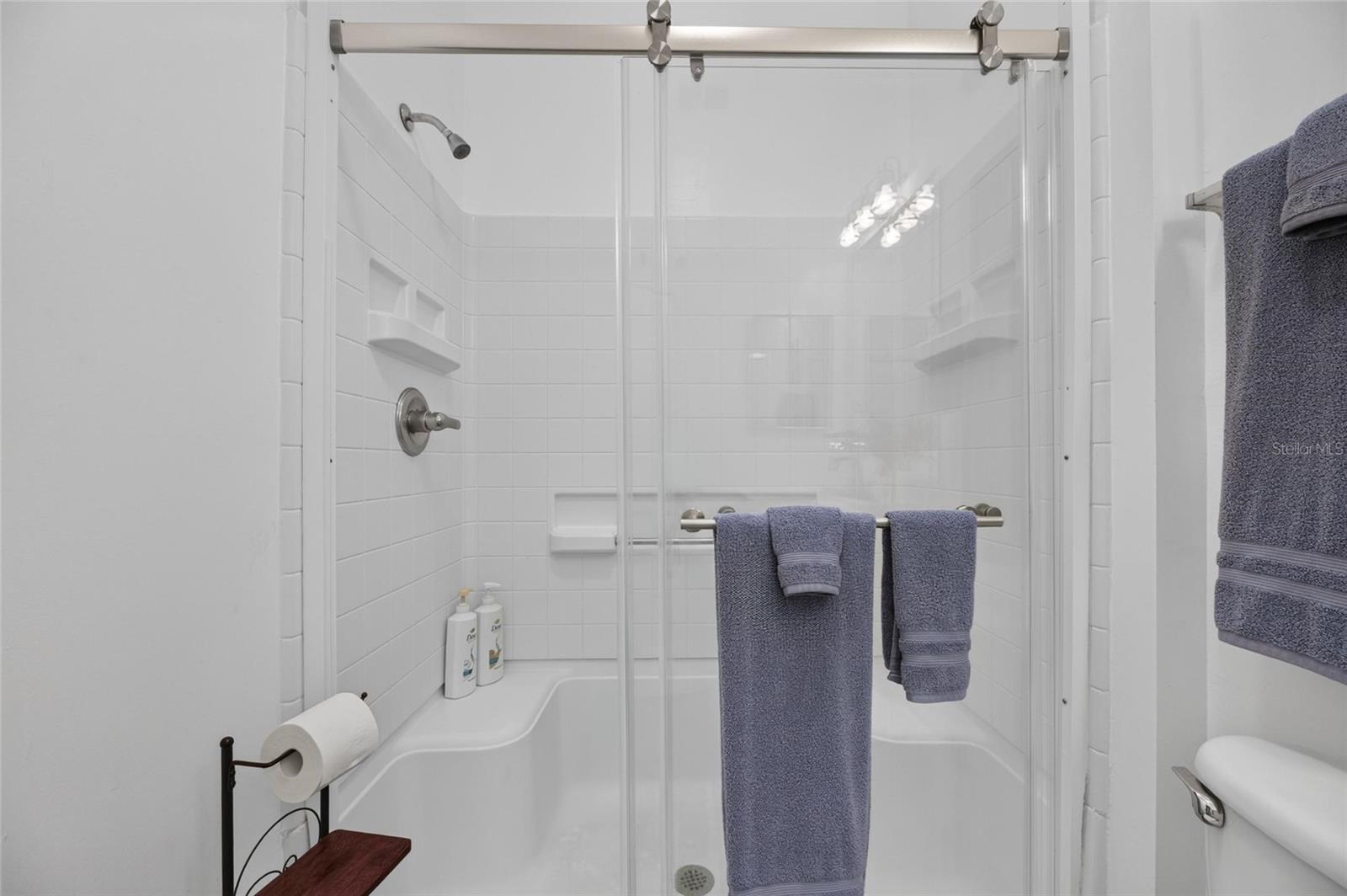 Primary step in shower