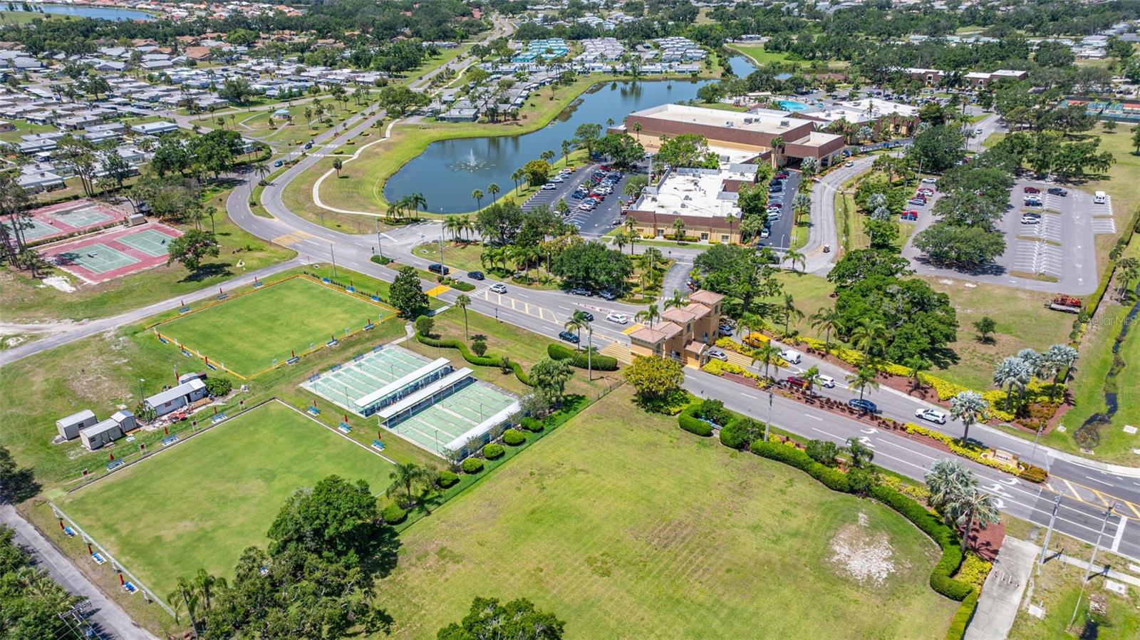 Main Entrance, North Clubhouse and Sports Facilities