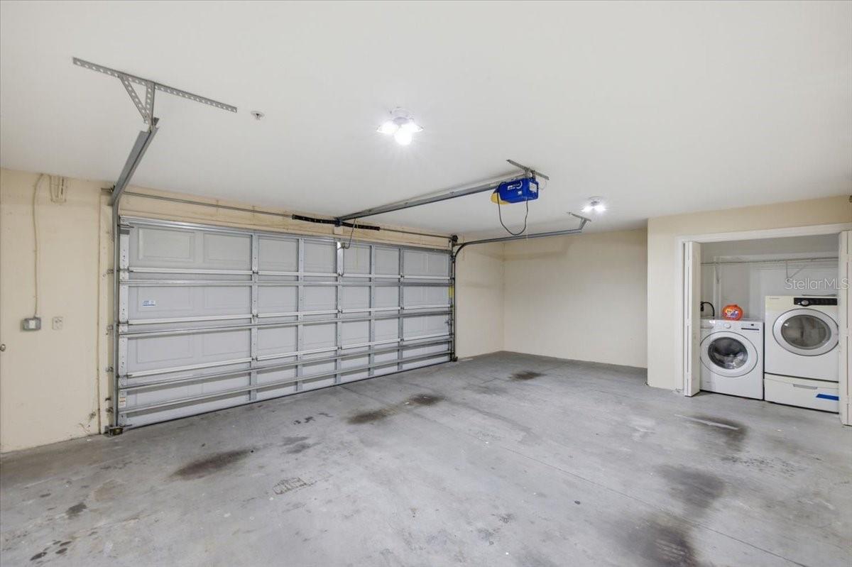 Washer and Dryer in Garage
