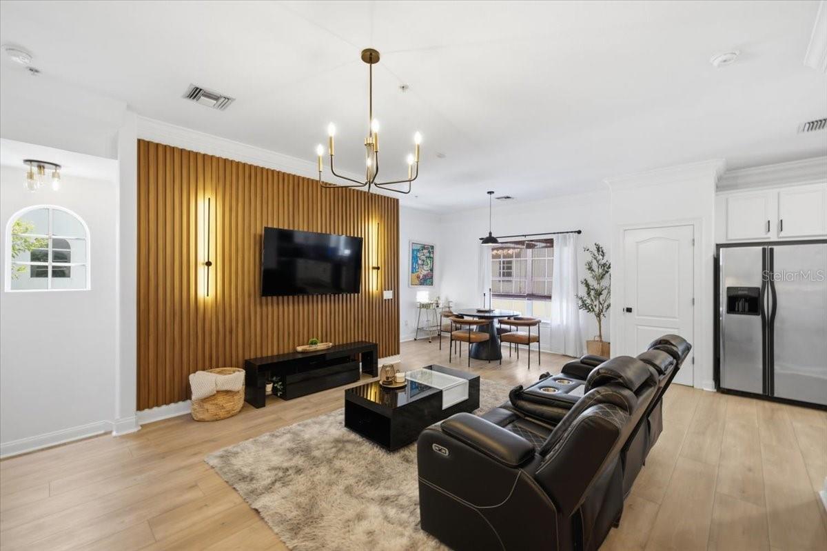 Ribbon Maple Panelled wall for Accent and Modernization!