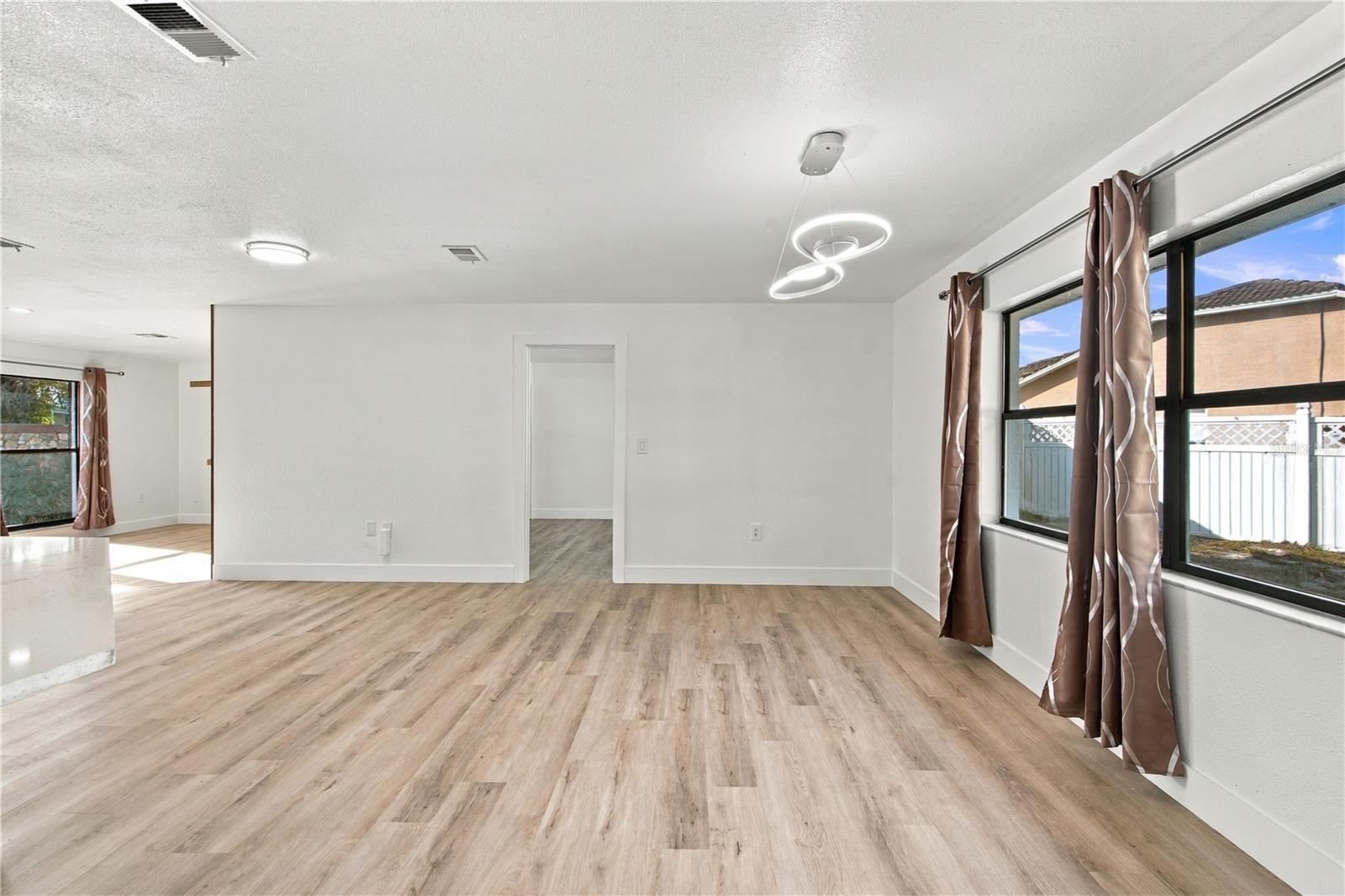 dining room to primary bedroom