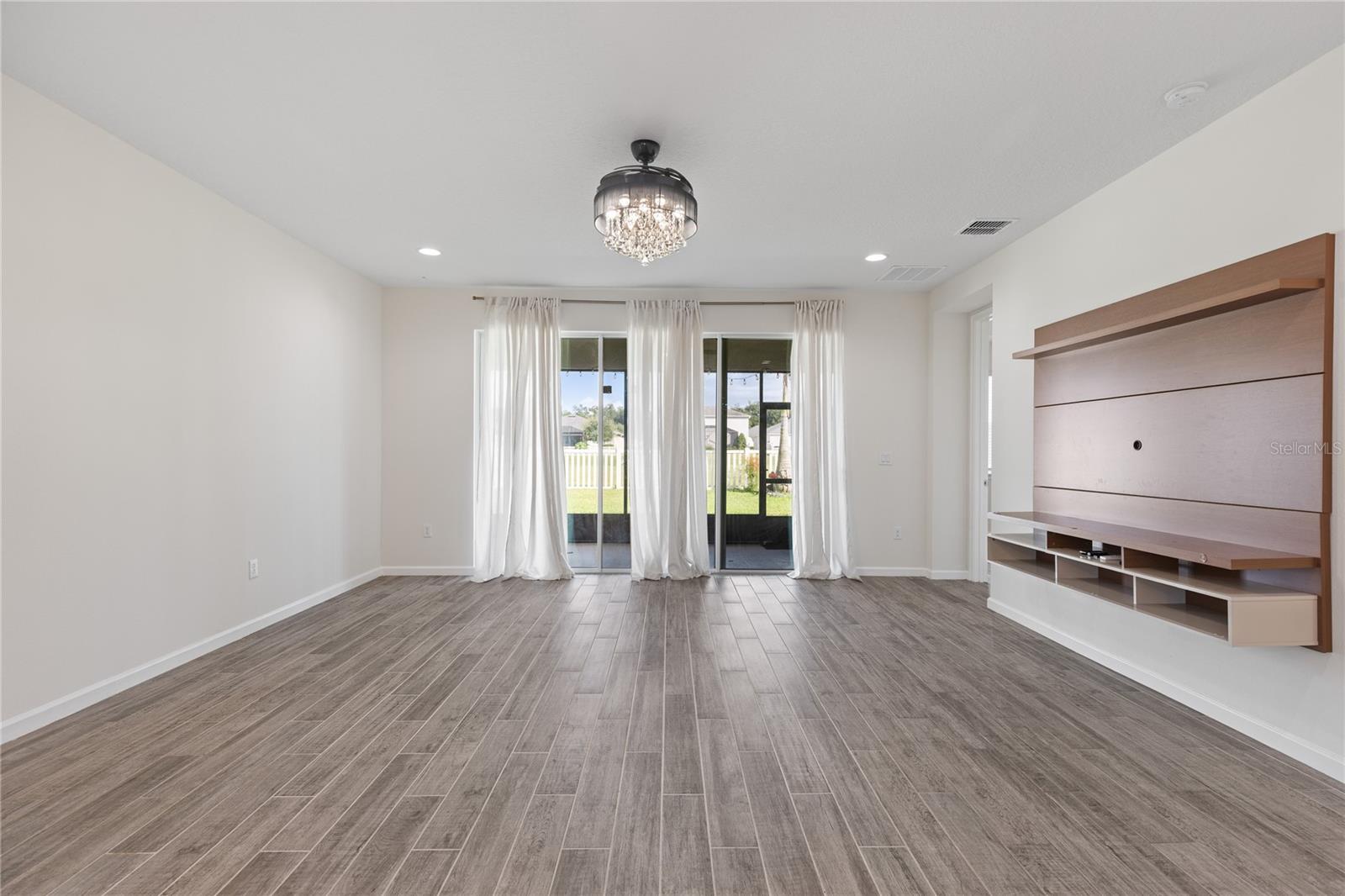 Living room pic 3 Sliding glass doors