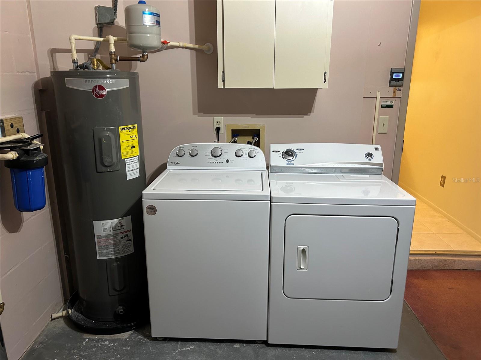 Washer and Dryer in garage