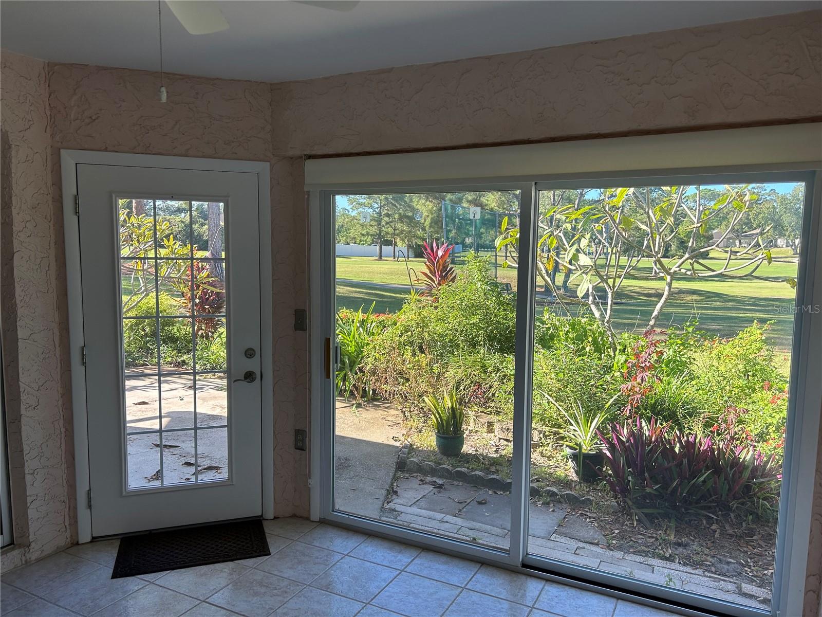 Sunroom door to outside patio