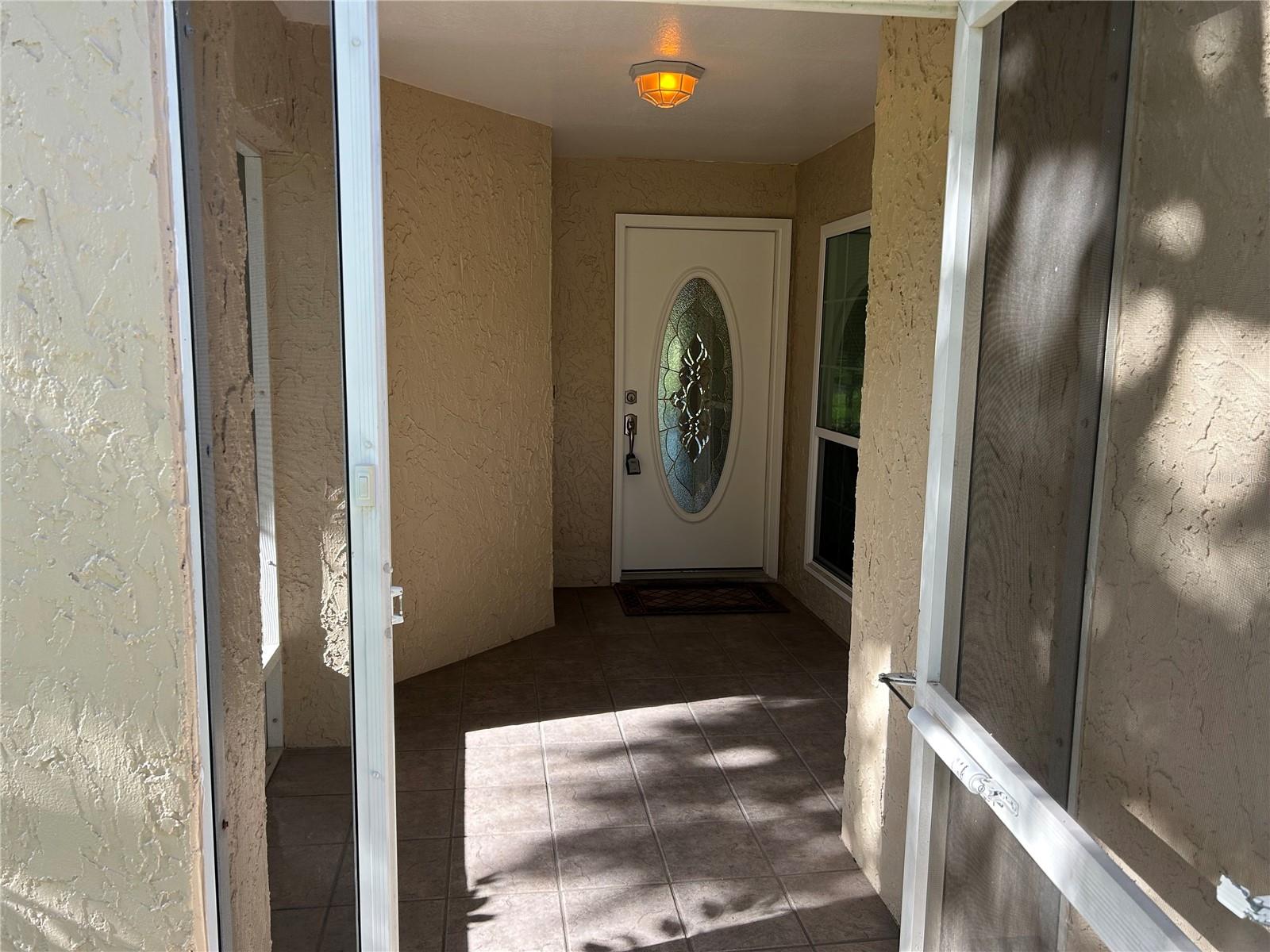 Front Porch screened Foyer