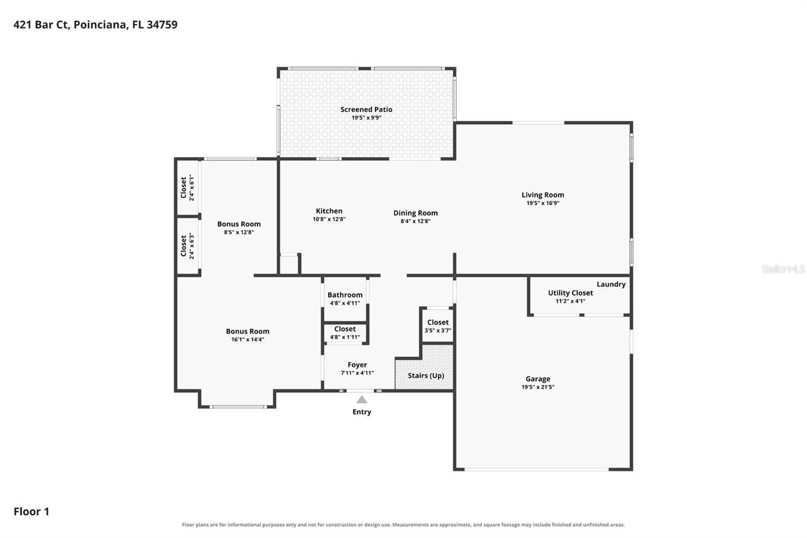 421 BAR COURT, Poinciana, FL 34759