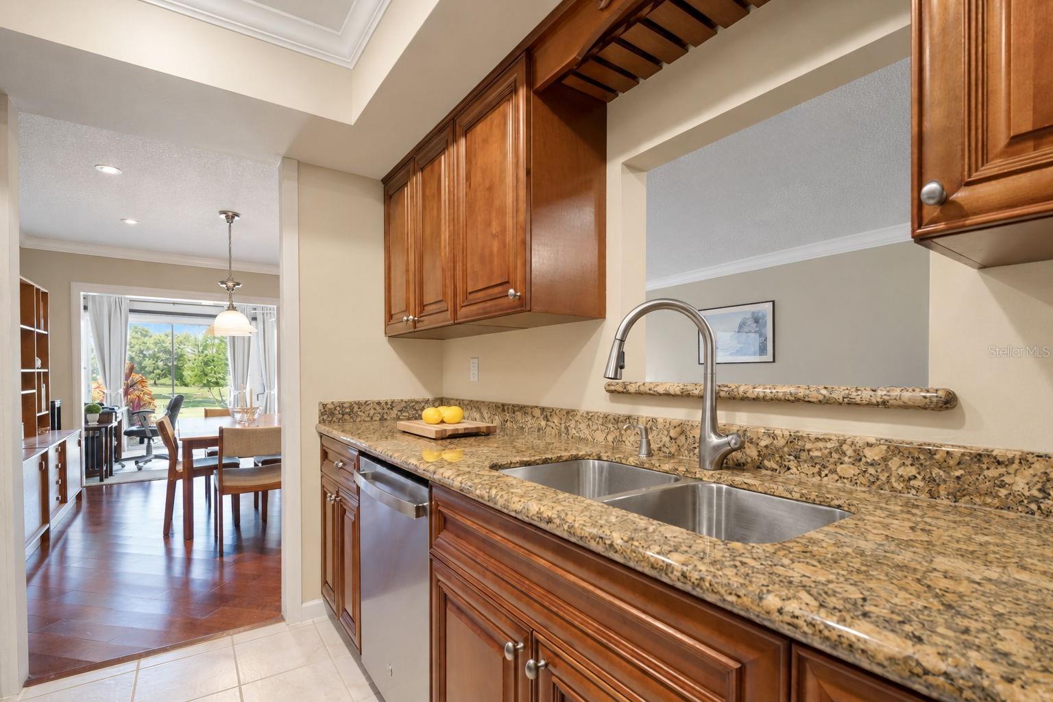 Convenient pass-through window to the main living~