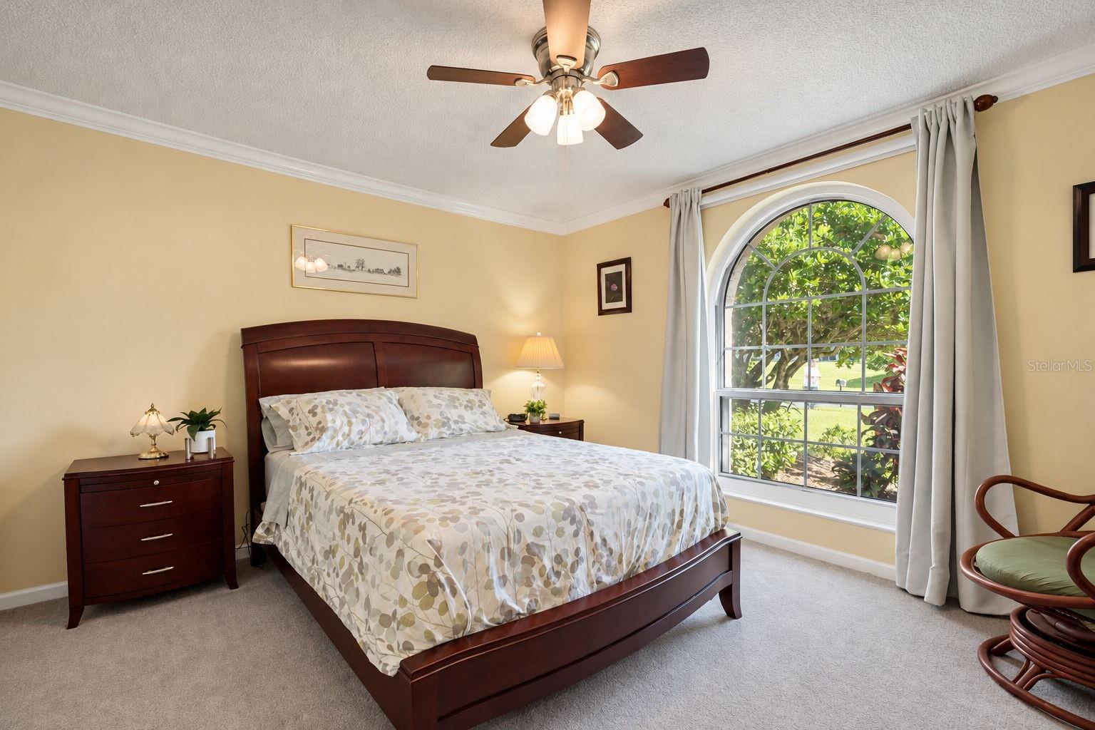 Spacious guest suite is privately located at the front of the home for privacy~