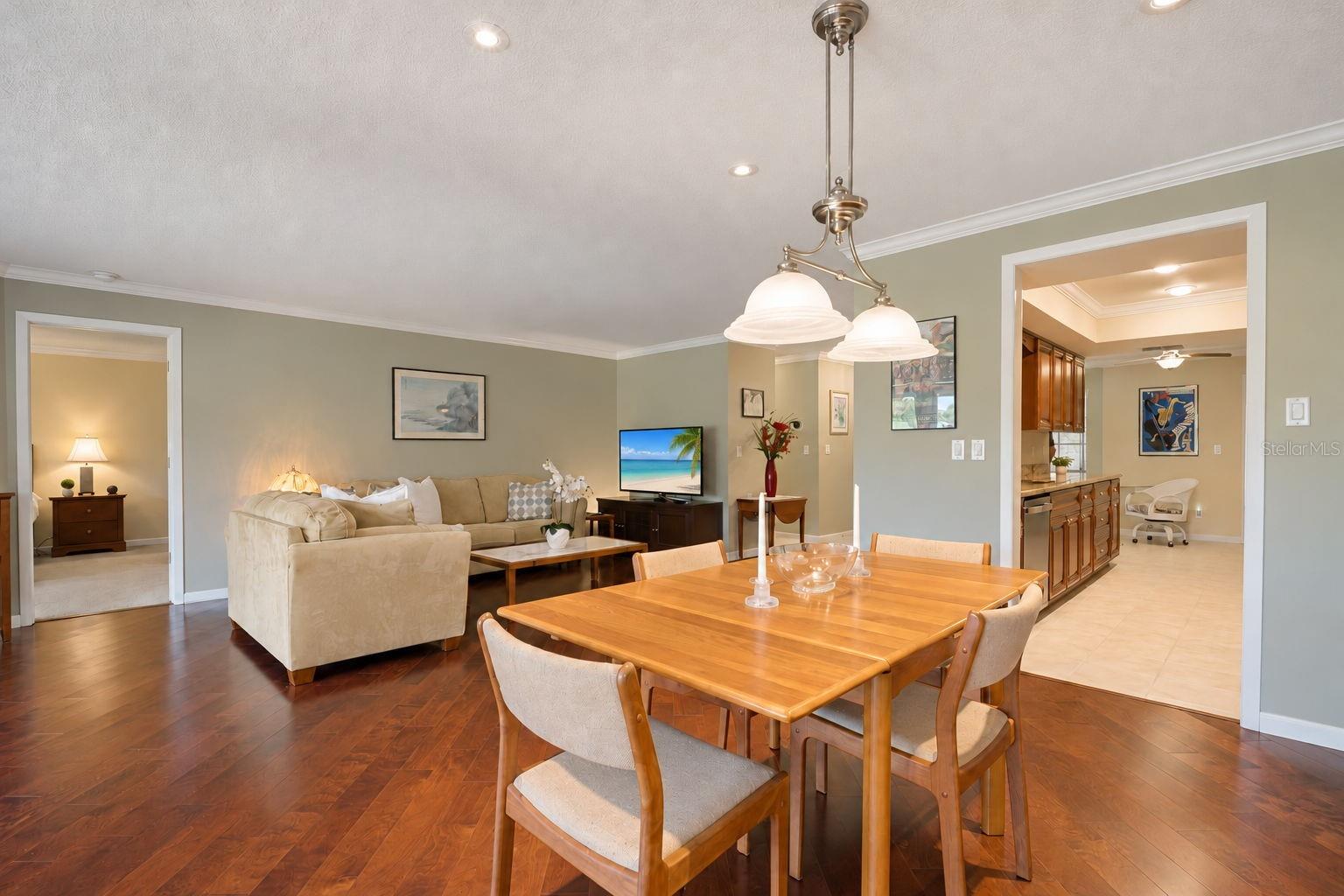 Dining room perfectly positioned off the beautifully updated kitchen~