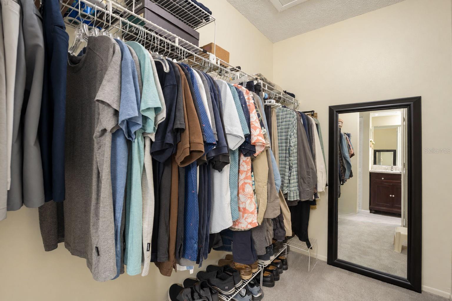 Large walk-in closet~