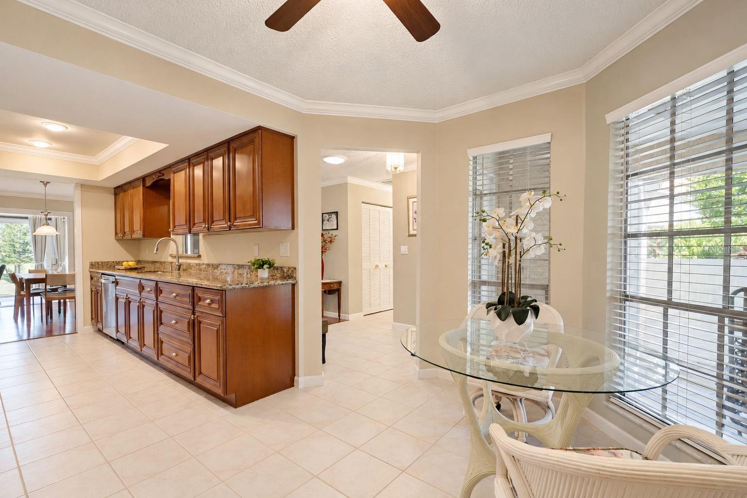 Front hallway leads to the guest suite & hall bath~
