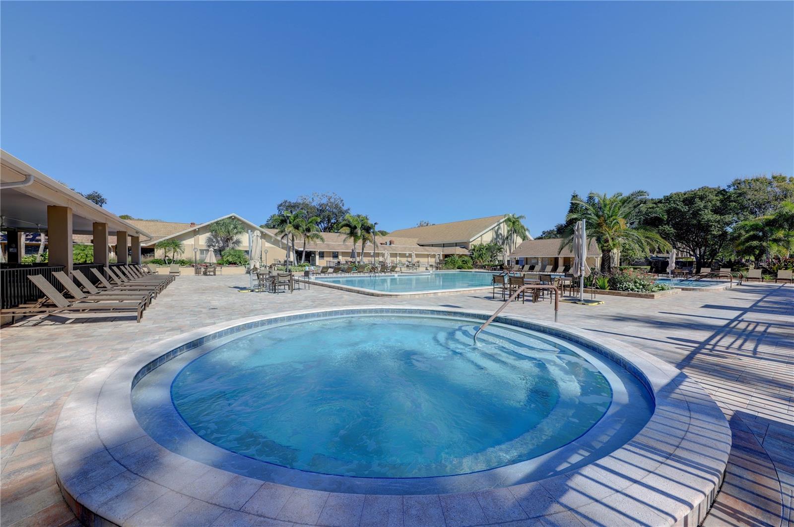 The main clubhouse Spa is big enough for a party~