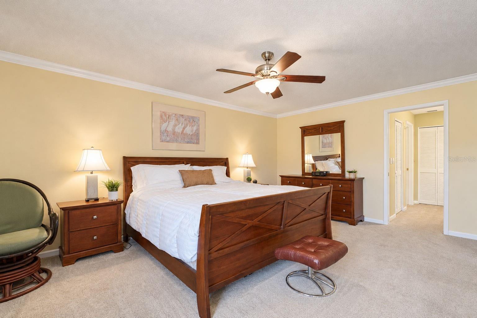 Massive primary oasis big enough for a king & additional furniture with room to spare~