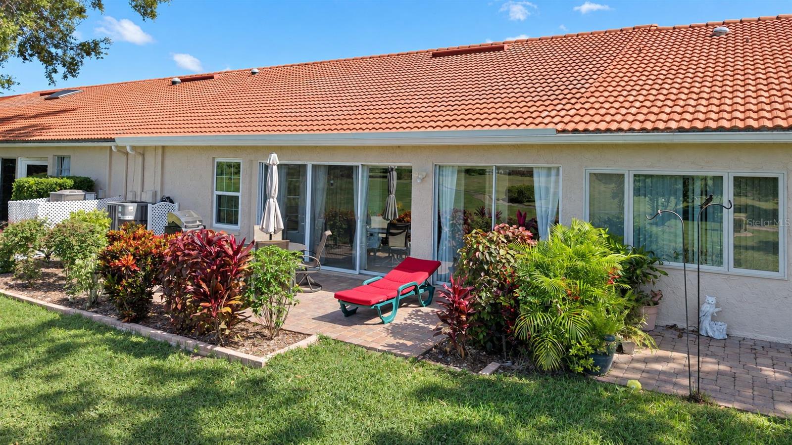 Beautiful paver patio big enough for outdoor furniture & grill to enjoy year-round~