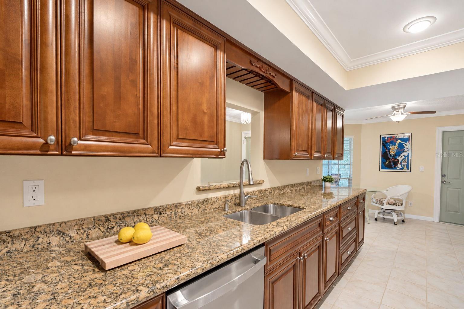 Abundant cabinetry & countertop space making food prep a breeze~
