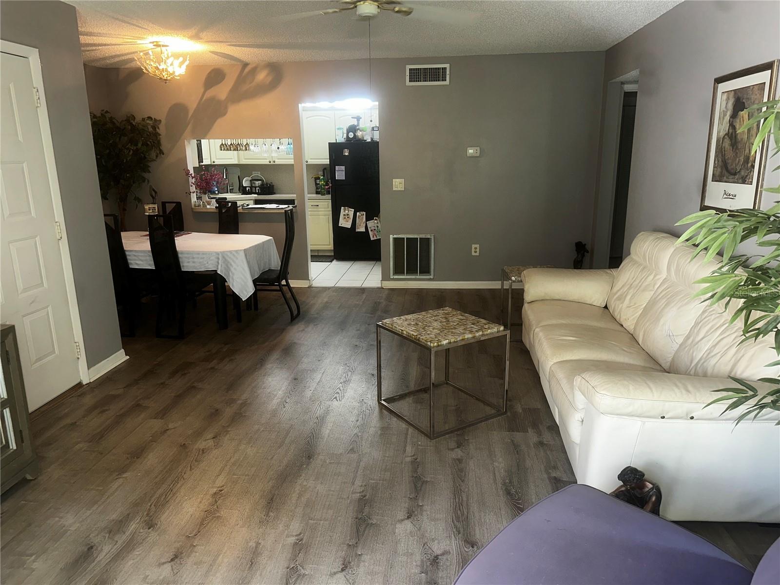 View from balcony in to living room
