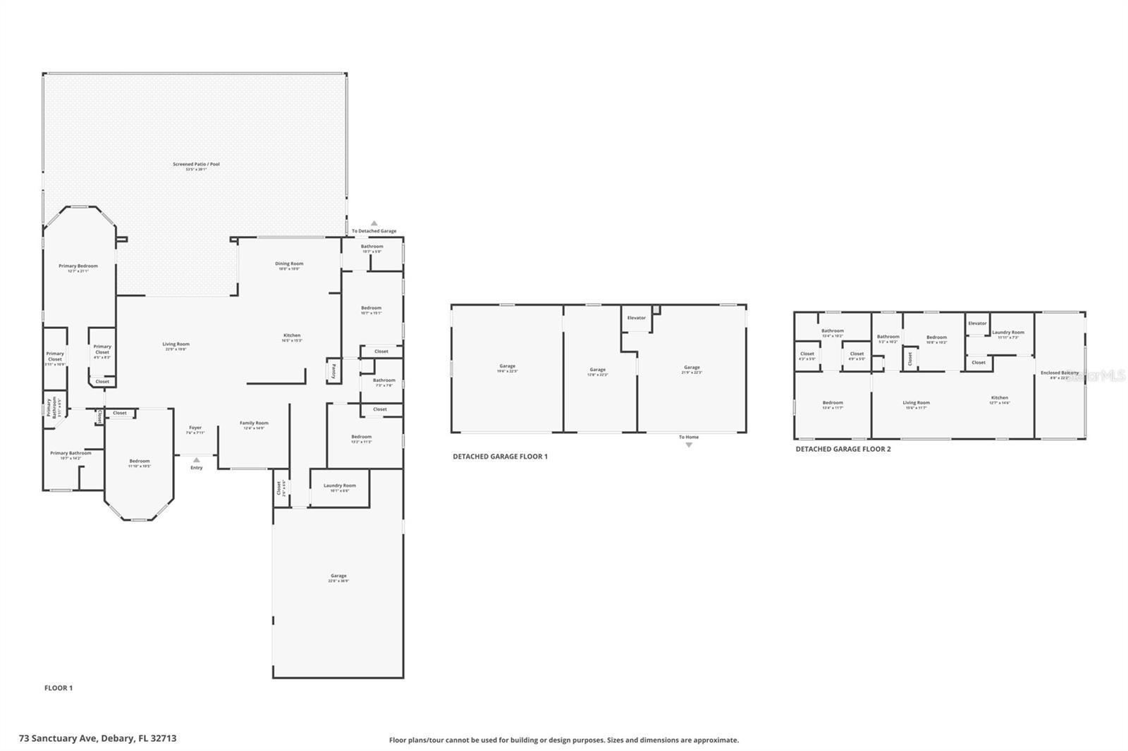 MAIN HOUSE/ADU/GARAGES