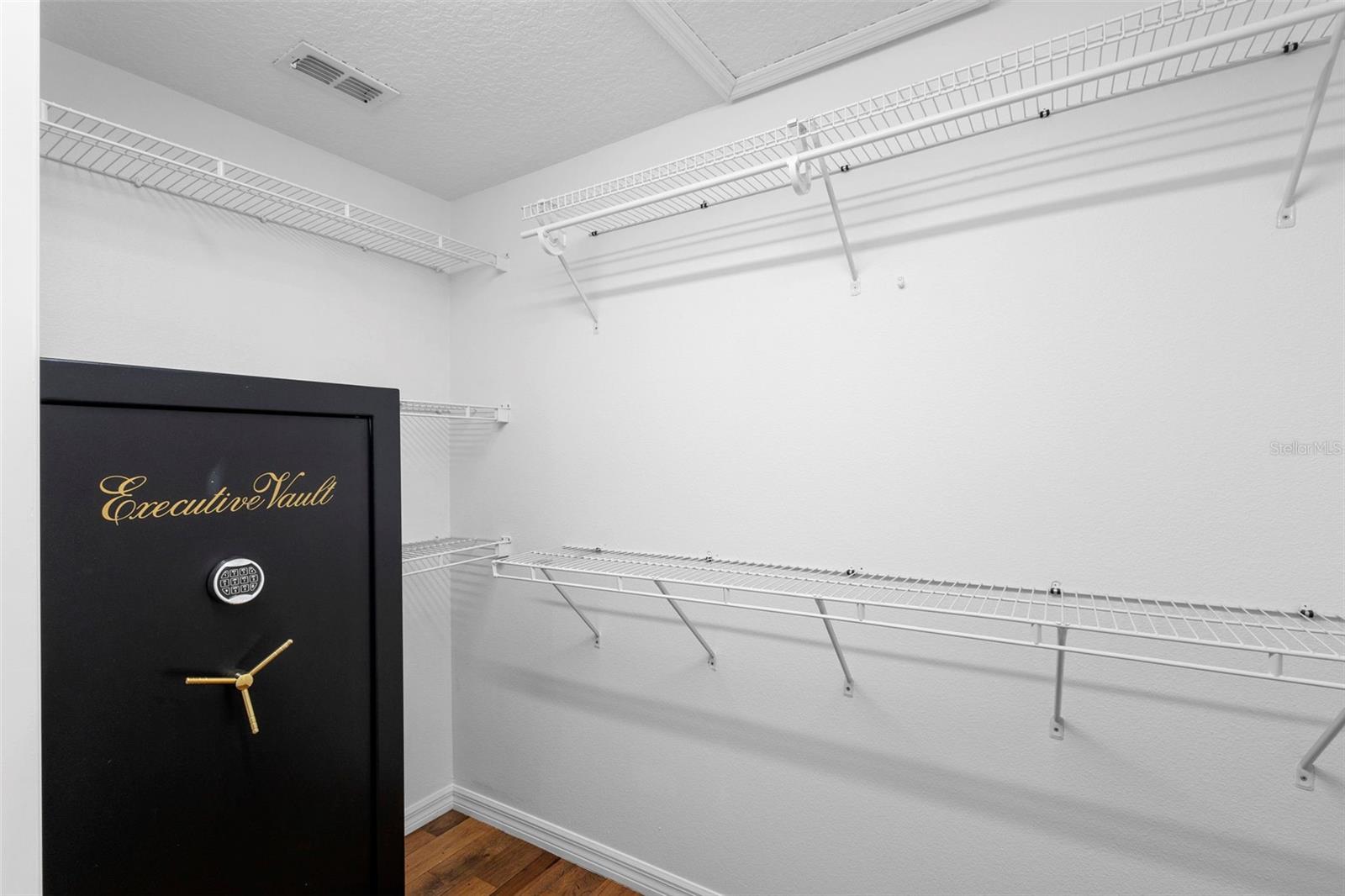 WALK-IN CLOSET WITH SAFE
