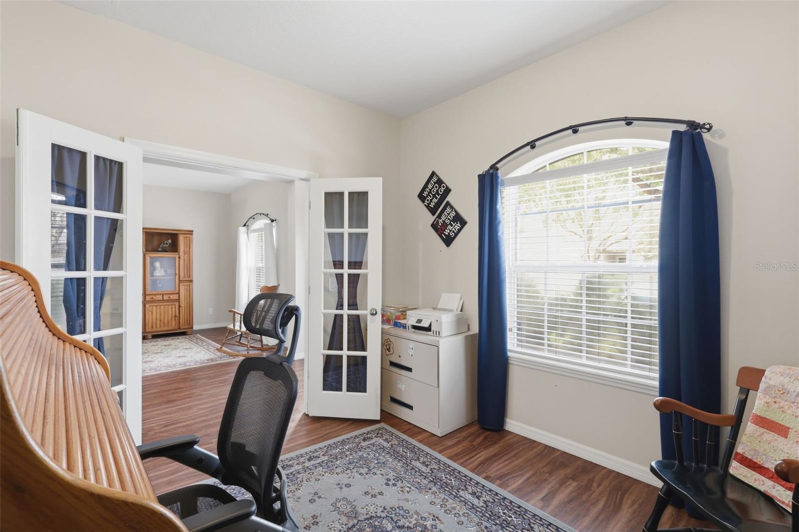 Office w/ French Doors