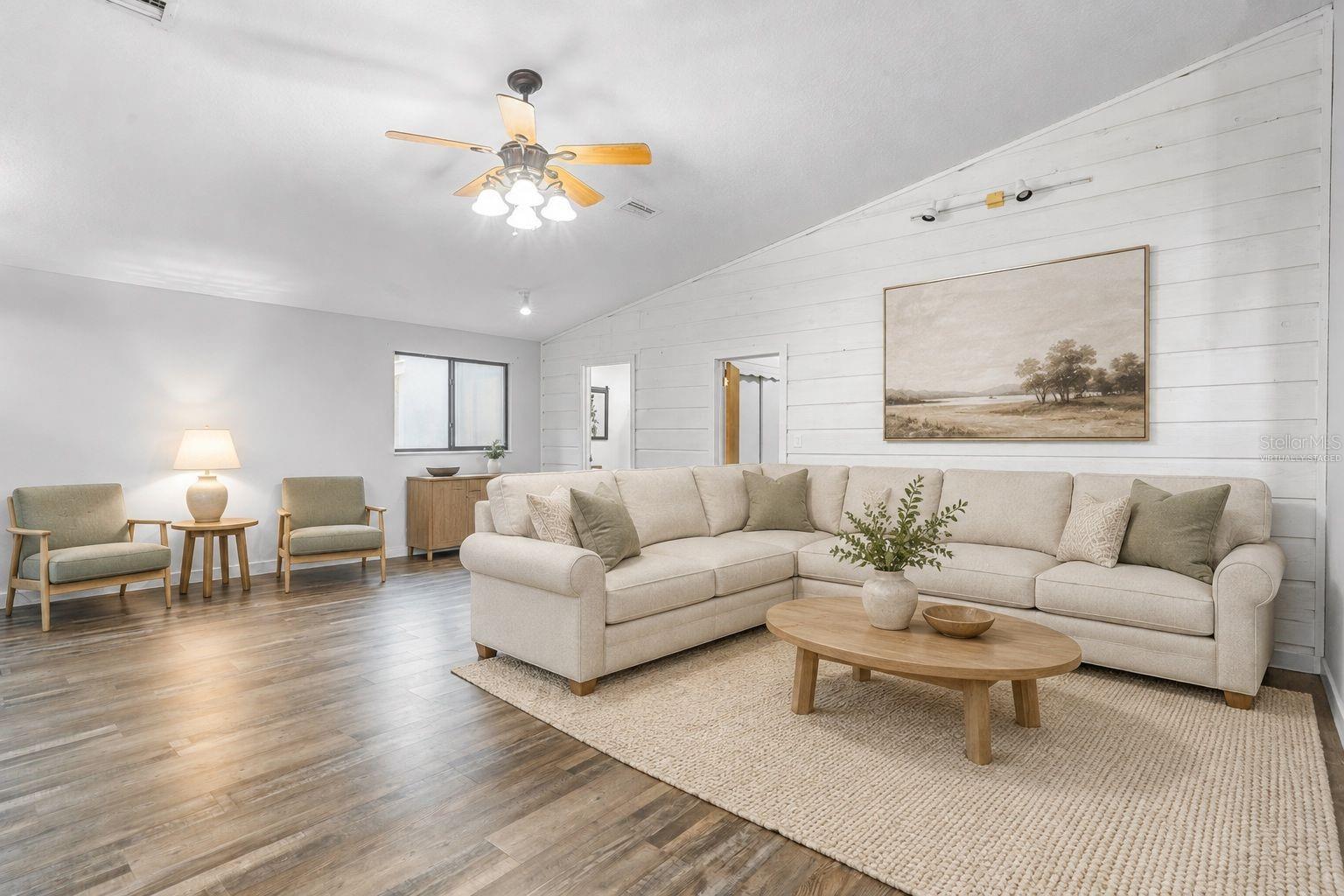 Virtually Staged Living Room