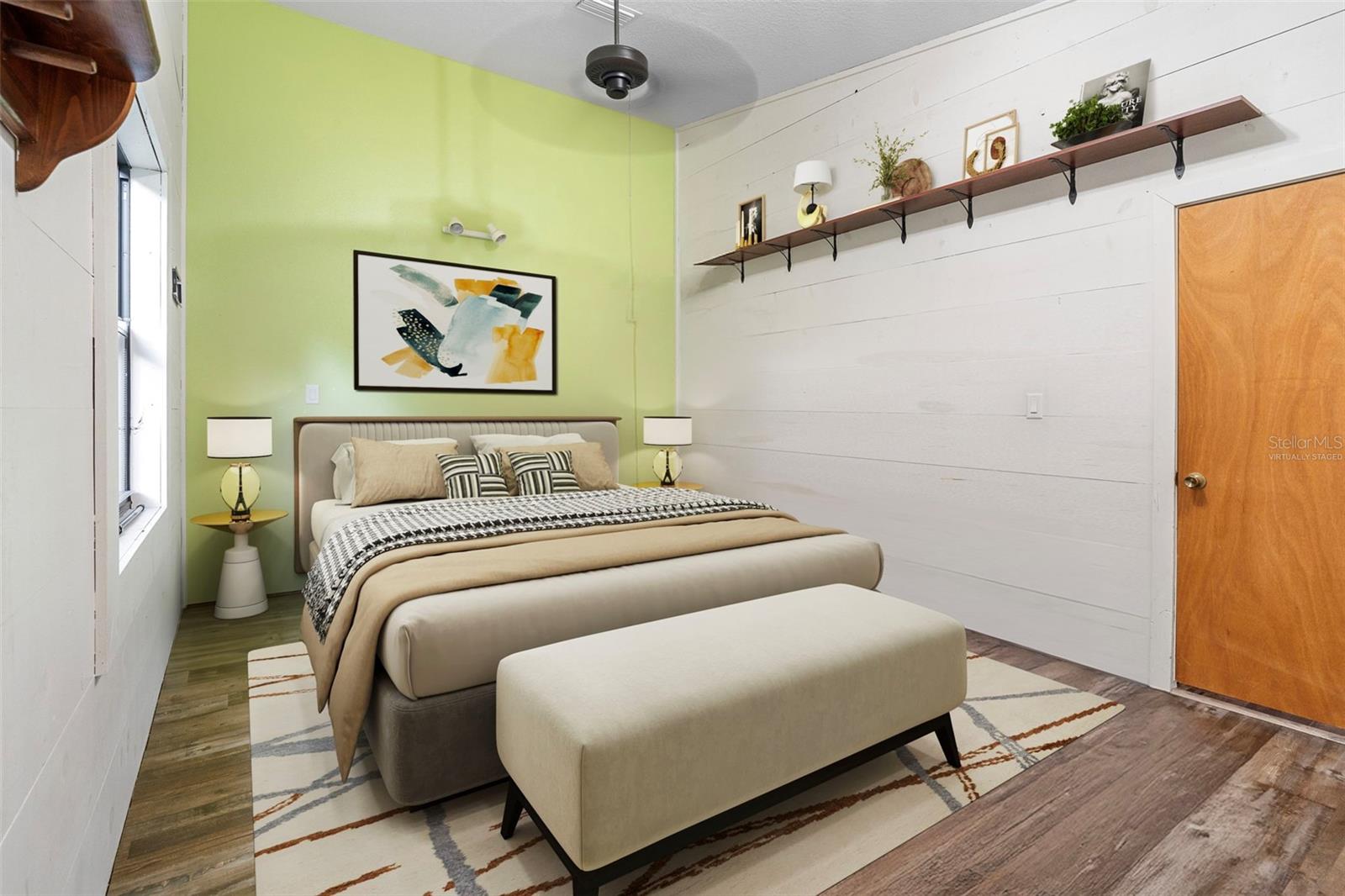 Virtually Staged Main home first floor bedroom 2