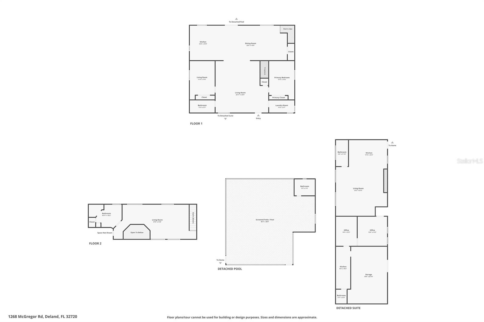 Combined floor plans
