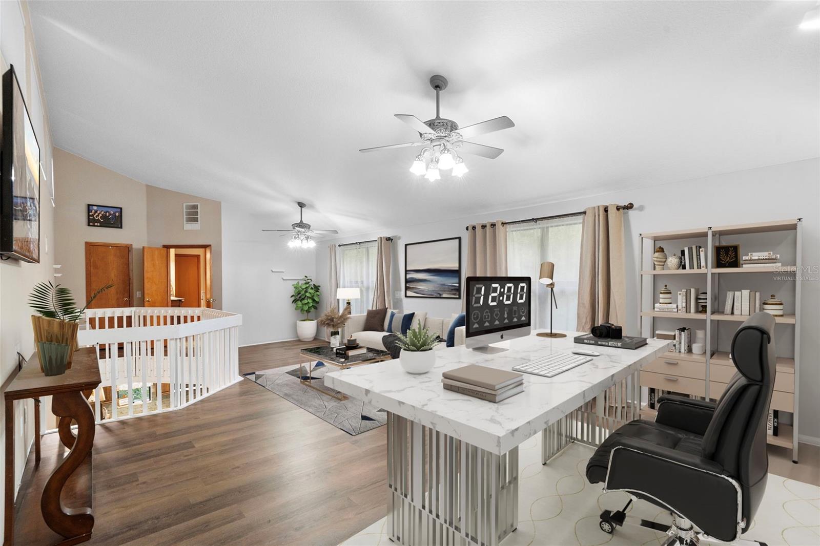 Virtually Staged Loft Space