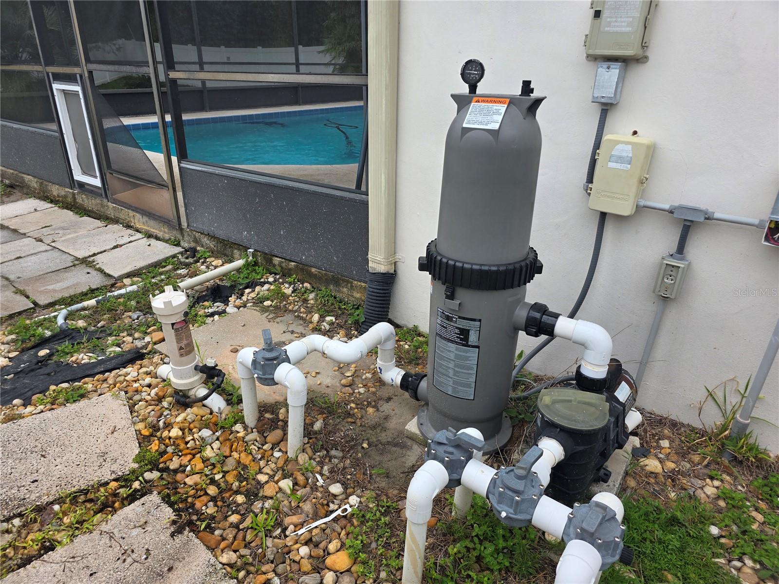 Pool Equipment with new cartridge filter