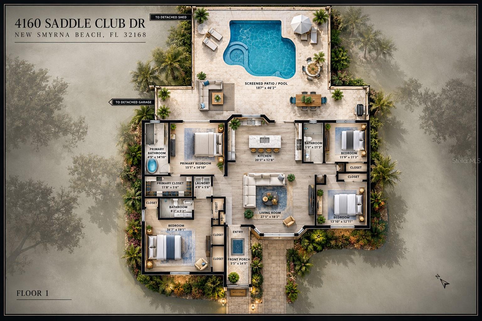 4160 SADDLE CLUB DR, New Smyrna Beach, FL 32168