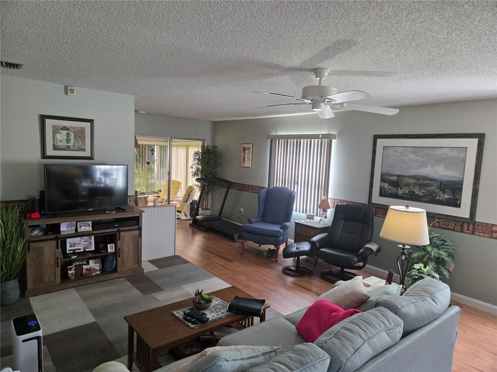 Living room from dining