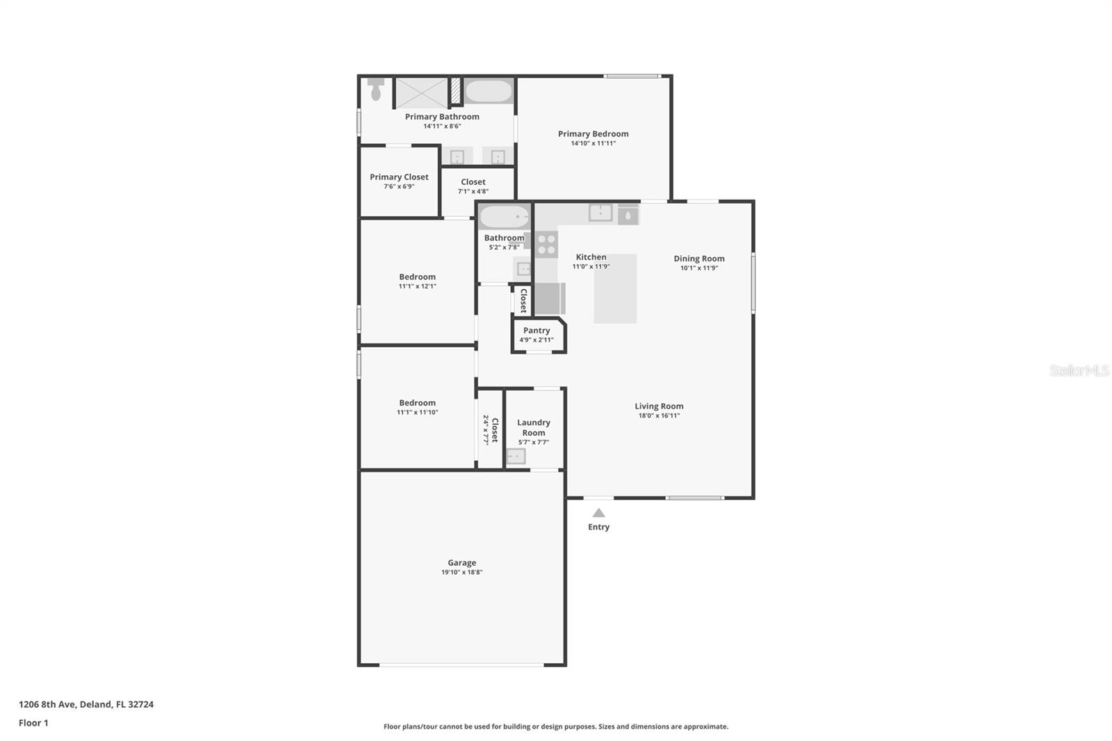 floor plan of garage left