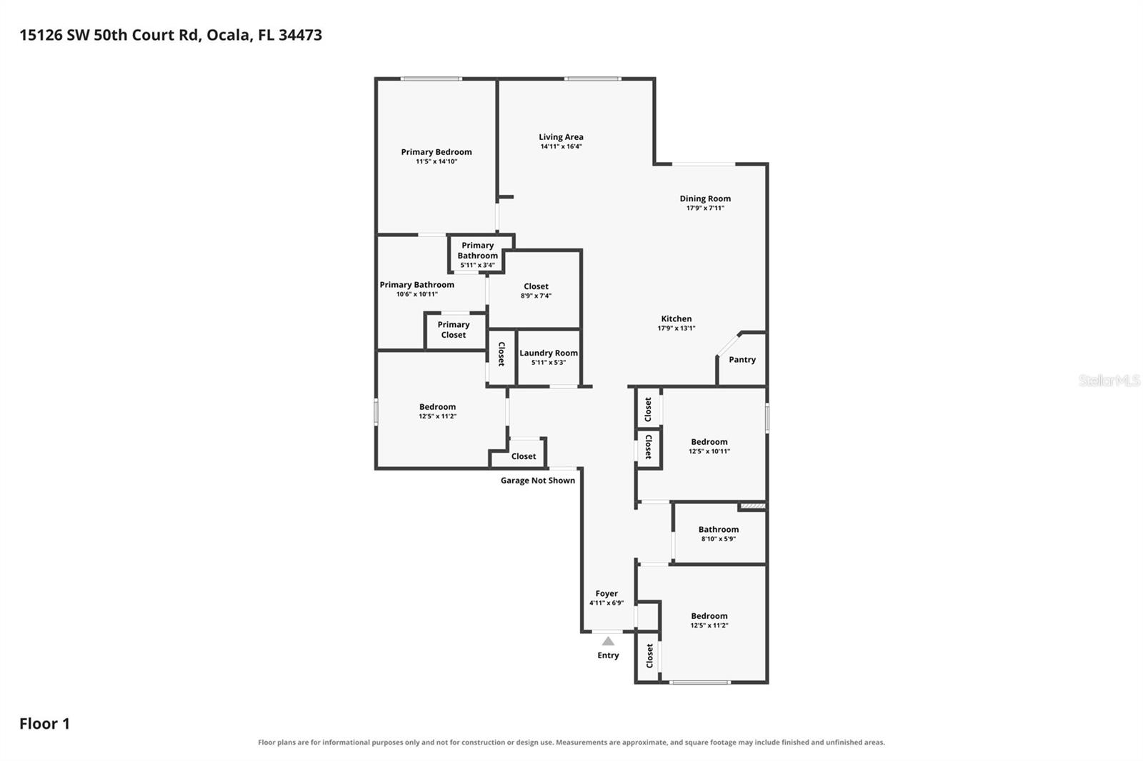 15126 SW 50TH COURT ROAD, Ocala, FL 34473