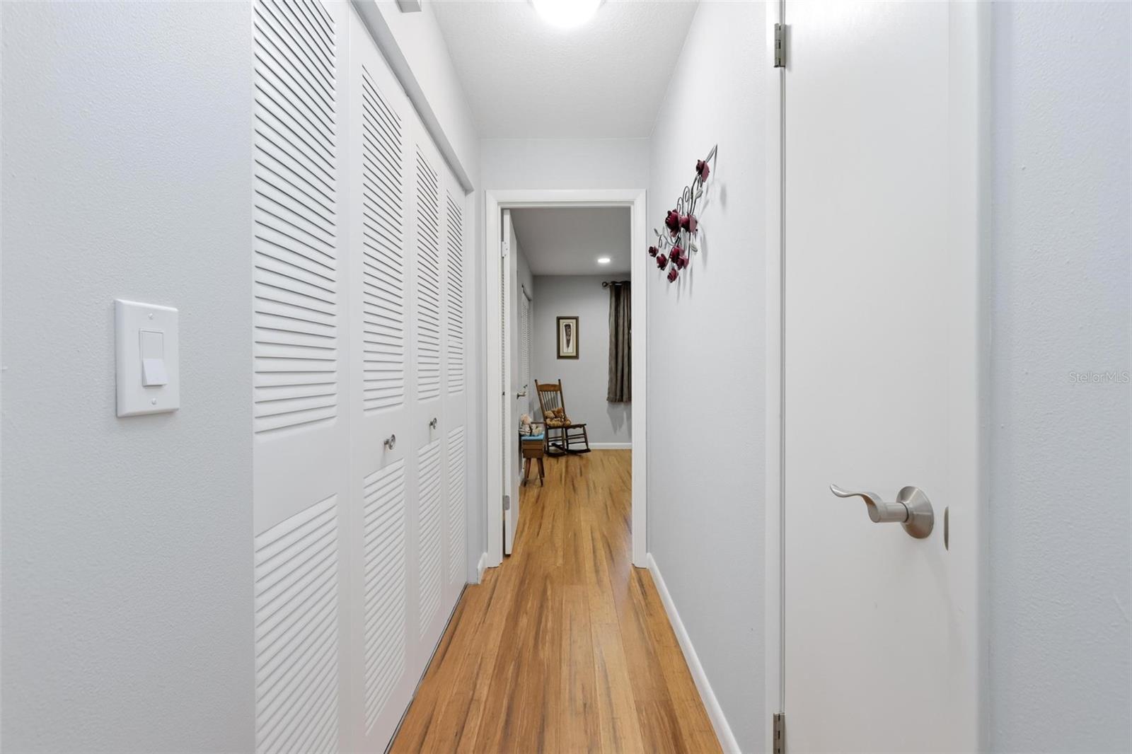 Hallway with LOTS of storage