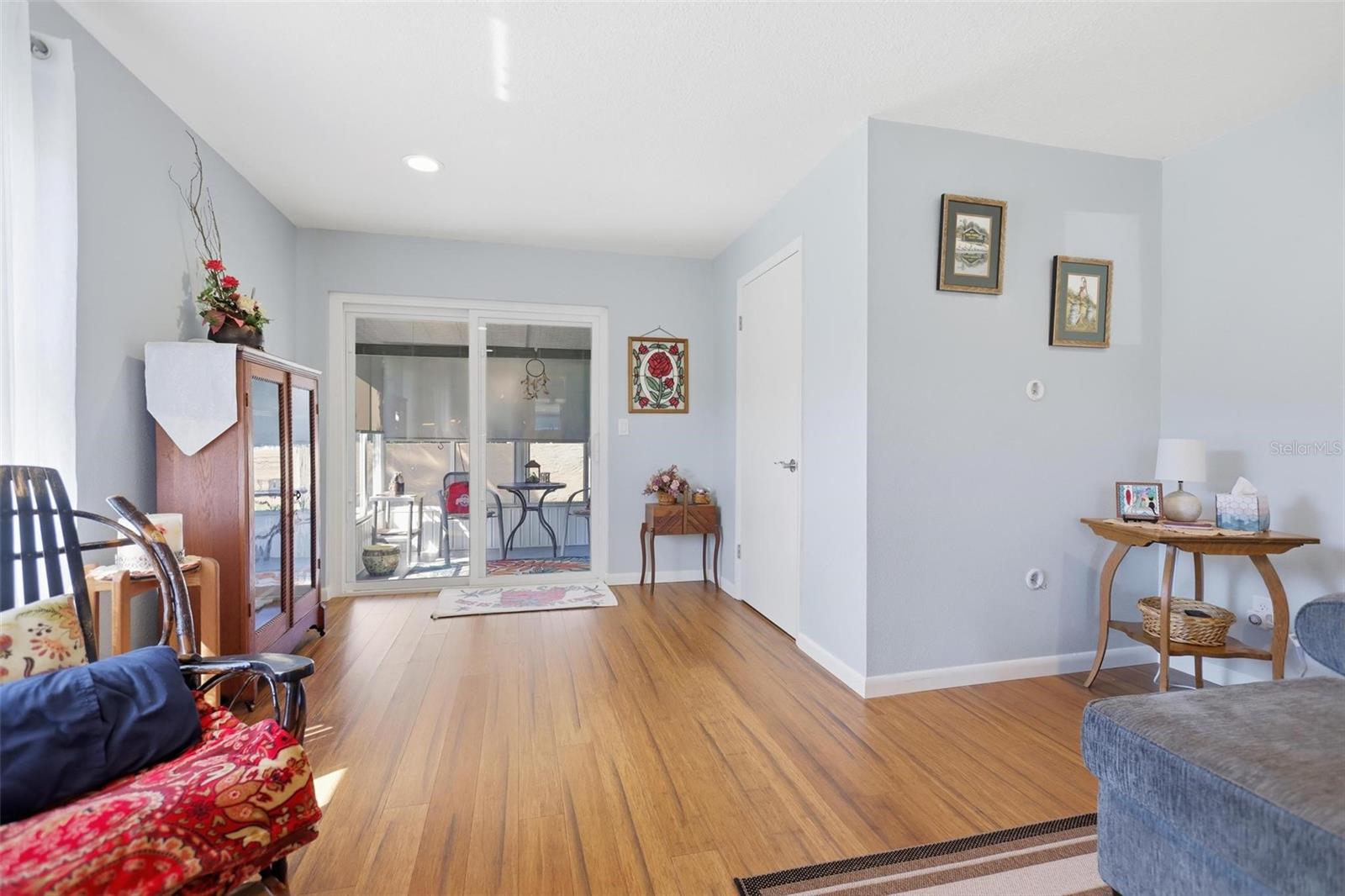 Entry to the rear porch, Laundry/Utility room on the right