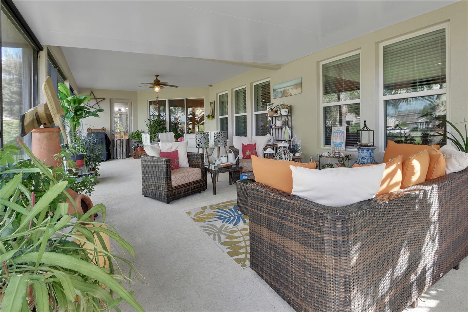 Entertaining in the beautiful lanai is wonderful