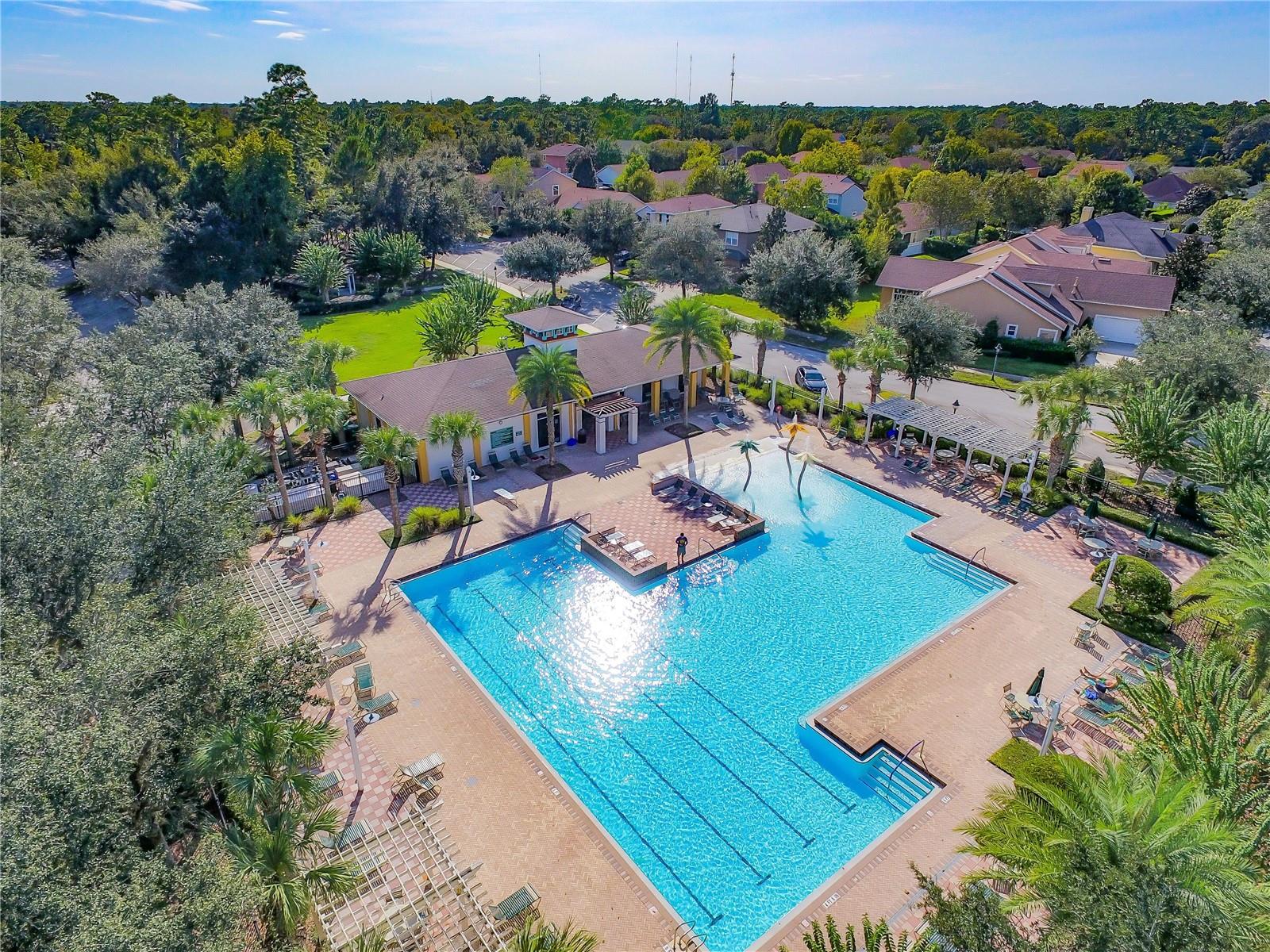 Heated Pool with beach entry