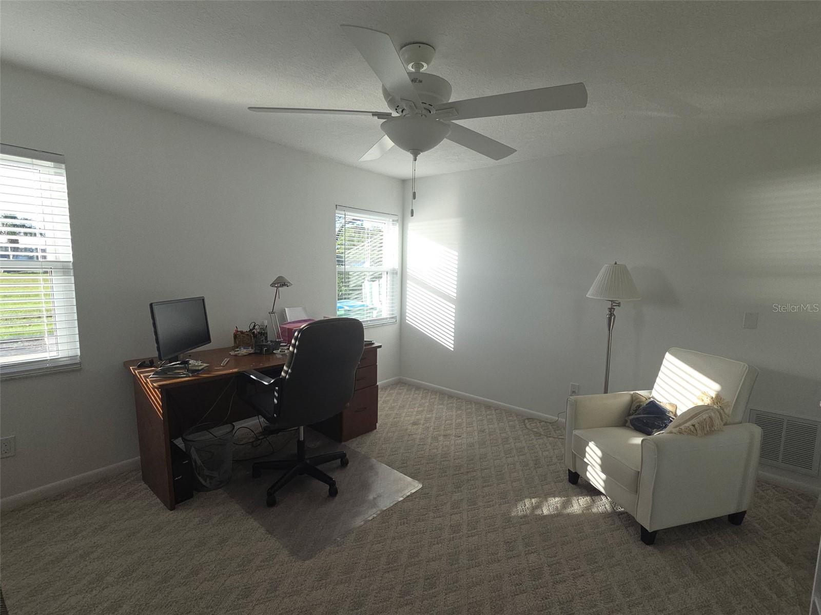 Bedroom #4 being used as an office