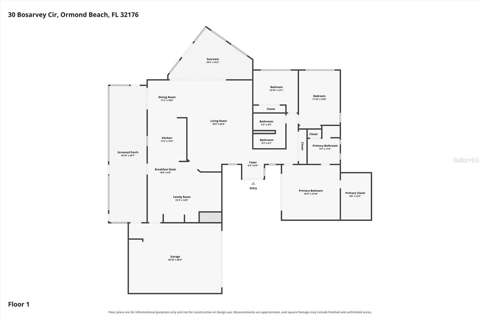 30 BOSARVEY CIRCLE, Ormond Beach, FL 32176