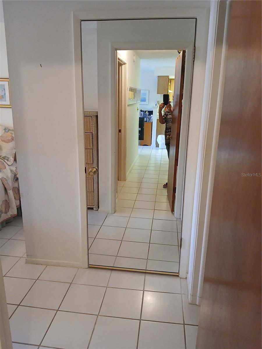 MASTER BEDROOM MIRRORED CLOSET DOOR