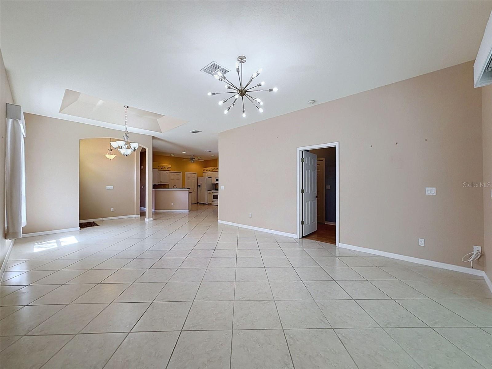 Main Living area with kitchen view
