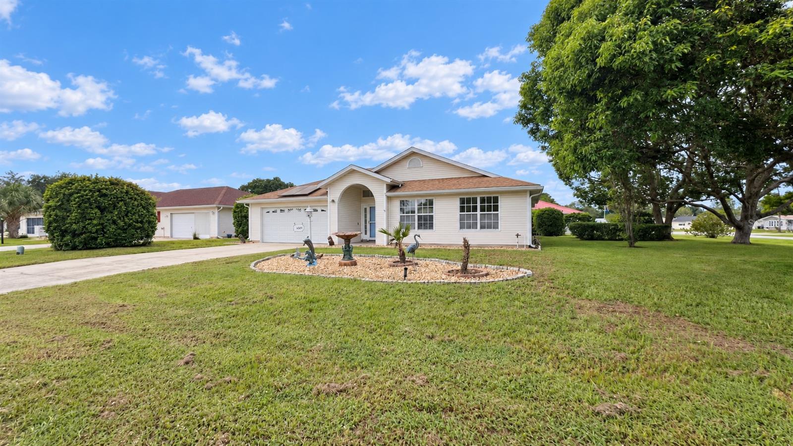 Very pretty corner lot with wide streets and friendly neighbors.