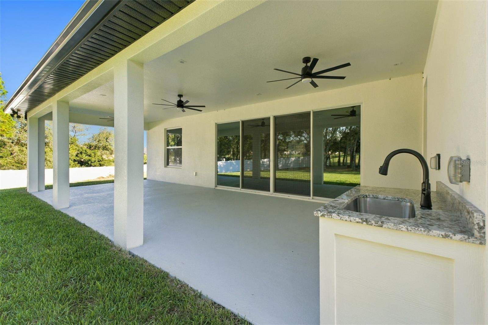 large covered lanai